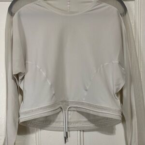 Lululemon Athletica White Long Sleeve Sweatshirt